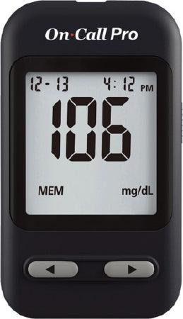 Acon Laboratories Blood Glucose Meter On Call® Pro 4 Second Results Stores Up To 300 Results with Date and Time Auto Coding