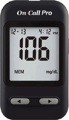 Acon Laboratories Blood Glucose Meter On Call® Pro 4 Second Results Stores Up To 300 Results with Date and Time Auto Coding