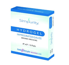 Safe N Simple Hydrogel Dressing HydroGel 2 X 2 Inch Square