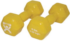 Fabrication Enterprises Dumbbell Pair Hexagon Heads CanDo® 9 lbs.