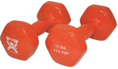 Fabrication Enterprises Dumbbell Pair Hexagon Heads CanDo® 10 lbs.