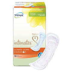 Essity HMS North America Inc Bladder Control Pad TENA® Intimates™ Ultimate 16 Inch Length Heavy Absorbency Dry-Fast Core™ One Size Fits Most Adult Female Disposable - M-1059420-1147 - Bag of 10