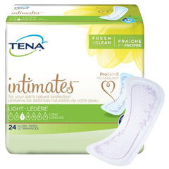 Essity HMS North America Inc Bladder Control Pad TENA® Intimates™ Ultra Thin Light Long 10 Inch Length Light Absorbency Dry-Fast Core™ One Size Fits Most Adult Female Disposable - M-1059446-3618 - Bag of 24