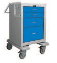 Waterloo Industries Emergency Cart 23 X 24.5 X 36 Inch Dark Blue 16.25 X 16.5 Inch