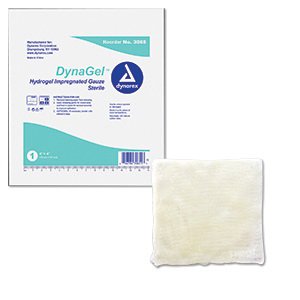 Dynarex Impregnated Dressing DynaGel™ 2 X 2 Inch Gauze Hydrogel Sterile