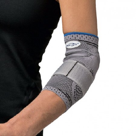 DJO Elbow Protection Sleeve with Epicondyle Donjoy® EpiForce™ 2X-Large Left or Right Elbow 13-1/2 to 14-1/2 Inch Gray