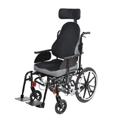 Drive Medical Tilt-In-Space Wheelchair Kanga Black Upholstery 20 Inch Seat Width 250 lbs. Weight Capacity