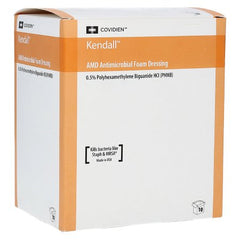 Cardinal Antimicrobial Foam Dressing Kendall™ AMD 5-1/2 X 5-1/2 Inch Square Adhesive with Border Sterile