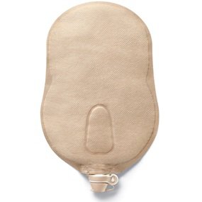 Hollister Urostomy Pouch One-Piece System 9 Inch Length 1 Inch Stoma Flat, Pre-Cut