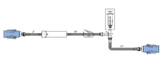 ICU Medical Channel Two Diluent Set ChemoLock® - M-1060741-2934 - Case of 25