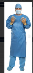 O&M Halyard Inc Non-Reinforced Surgical Gown with Towel Spectrum Medium Blue Sterile AAMI Level 3 Disposable
