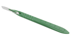 Myco Medical Supplies Scalpel Technocut® No. 10 Stainless Steel / Plastic Classic Grip Handle Sterile Disposable - M-1060756-1536 - Box of 10