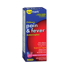 Children's Pain Relief sunmark® 160 mg Strength Acetaminophen Suspension 4 oz.