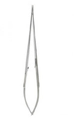 V. Mueller Needle Holder Delicate Touch™ 10 Inch Length Dust Teeth, Straight Flat Spring Handle - M-1060791-1376 - Each
