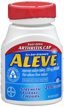 Bayer Pain Relief Aleve® 220 mg Strength Naproxen Sodium Tablet 200 per Bottle