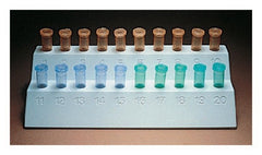 Fisher Scientific Microtube Test Tube Rack Fisherbrand™ 20 Place 0.5 mL / 1.5 mL Tube Size White 1-7/8 X 3-1/2 X 8-1/8 Inch