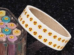 VWR International Pre-Printed Label Scienceware® Laboratory Use Yellow Paper Radioactive Symbol Red Biohazard 6.35 mm - M-1061528-4656 - Case of 12