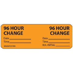 Precision Dynamics Pre-Printed Label MedVision® Communication Fill In Orange Paper 96 Hour Change Black Syringe Label 1 X 2-15/16 Inch - M-1061568-2094 - Roll of 1