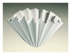 Fisher Scientific Filter Paper 24 cm dia., 25 µm Particle Retention, P8 Fluted Grade, Coarse Porosity, Fast Flow Rate