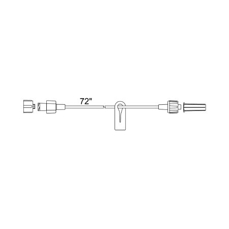 Smiths Medical Extension Set Medex™ 72 Inch Tubing 1.3 mL Priming Volume Non-DEHP Formulation, Polyethylene Lined Tubing - M-1061975-1406 - Case of 50