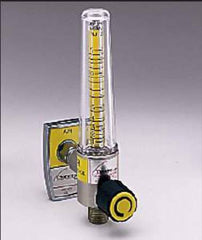 Allied Healthcare Timeter® Sure Grip Medical Air Flowmeter Single 0 - 15 LPM DISS Outlet DISS Hand Tight Adapter