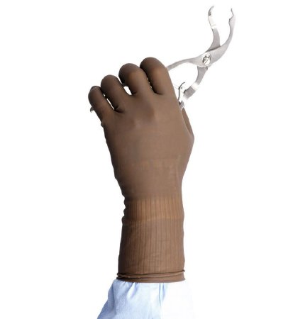 Cardinal Surgical Glove Protexis™ PI Orthopaedic Size 7.5 Sterile Pair Polyisoprene Extended Cuff Length Smooth Brown Not Chemo Approved - M-1062003-2462 - Case of 160
