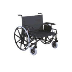 Graham-Field Bariatric Wheelchair Regency XL 2000 Heavy Duty Desk Length Arm Removable Arm Style Swing-Away Elevating Legrest Black Upholstery 30 Inch Seat Width 700 lbs. Weight Capacity