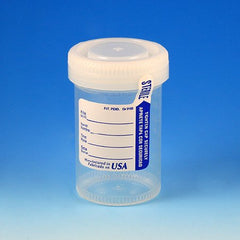Globe Scientific Urine Specimen Container Tite-Rite™ 53 mm Opening Polypropylene 90 mL (3 oz.) Screw Cap Patient Information Sterile