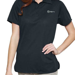 Fashion Seal Uniforms Polo Shirt Medium Black Short Sleeve Female