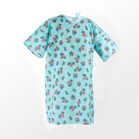 Standard Textile Patient Exam Gown Child Size (10 to 12) Kid Design (Happy Hounds Print) Reusable