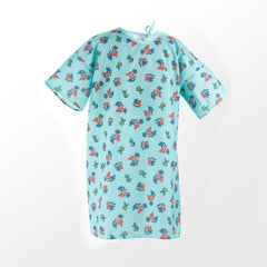 Standard Textile Patient Exam Gown Child Size (10 to 12) Kid Design (Happy Hounds Print) Reusable