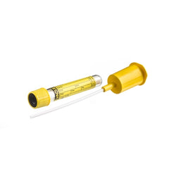 Greiner Bio-One VACUETTE® Transport Tube Round Bottom CCM (Count and Culture Mannitol) Additive 13 X 75 mm 4 mL Yellow / Black Ring Pull Cap Polyethylene Terephthalate (PET) Tube