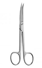 V. Mueller Operating Scissors 5-3/4 Inch Length Surgical Grade Curved-on-Flat Sharp Tip / Sharp Tip - M-1064150-3886 - Each