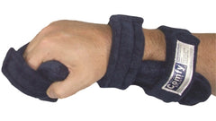 Fabrication Enterprises Resting Hand / Wrist Splint ComfySplints™ Foam / Terry Cloth / Steel Left or Right Hand Blue Medium