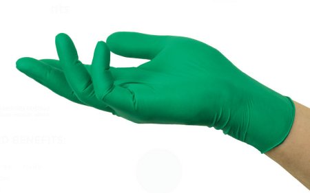 Microflex Medical Exam Glove Neogard® X-Small NonSterile Polychloroprene Standard Cuff Length Textured Fingertips Green Not Chemo Approved - M-1065178-2994 - Case of 1000