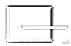 RJ Schinner Co Serving Tray 14 X 18 Inch White Foam