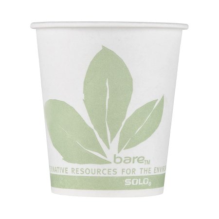 Solo Cup Drinking Cup Bare® Eco-Forward® 3 oz. Leaf Print Wax Coated Paper Disposable