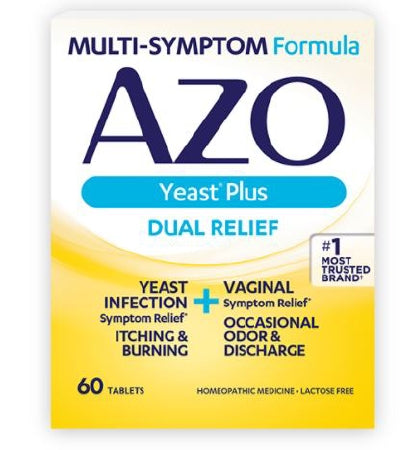 I Health Inc Vaginal Antifungal Azo Yeast® Plus Tablet 60 per Bottle Box