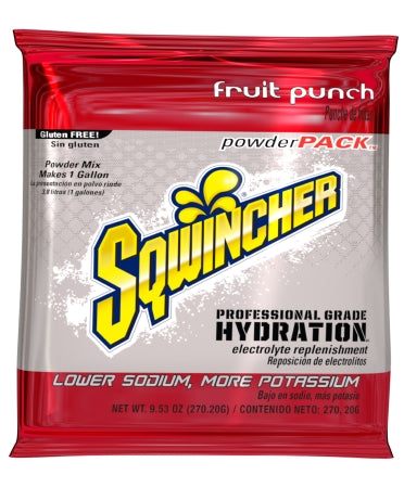 Kent Precision Foods Electrolyte Replenishment Drink Mix Sqwincher® Powder Pack® Fruit Punch Flavor 23.83 oz.