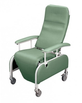 Graham-Field Drop-Arm Recliner Lumex® Preferred Care™ Series Jade Wheel Lock on Right Rear Caster