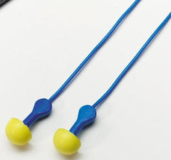 3M Ear Plugs 3M™ E-A-R™ EXPRESS™ Pod Plugs™ Corded One Size Fits Most Yellow / Blue