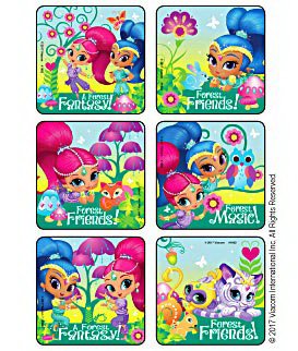 Medibadge Kids Love Stickers® 75 per Unit Shimmer and Shine Magical Forest Sticker