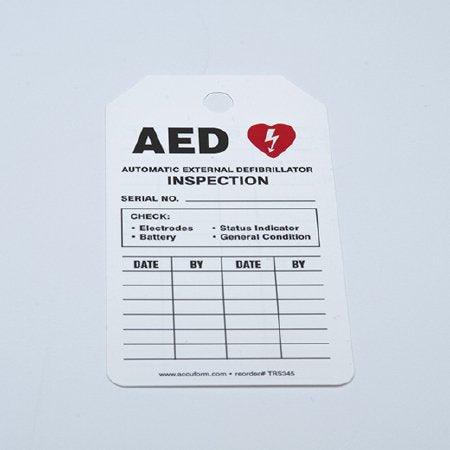 Accuform Signs AED INSPECTION TAG (5/PK) - M-1066757-3595 - Pack of 5