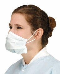 Alpha ProTech Surgical Mask Critical Cover® PFL® Pleated Earloops One Size Fits Most Blue NonSterile ASTM Level 3
