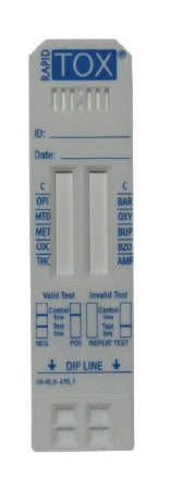 American Bio Medica Corp Drugs of Abuse Test Rapid TOX® 5-Drug Panel AMP, BZO, COC, OPI 300, THC Urine Sample 50 Tests