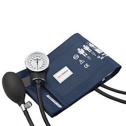 Aneroid Sphygmomanometer with Cuff McKesson Premium 2-Tube Pocket Size Hand Held Adult Large Cuff