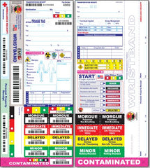 Disaster Management Systems Triage Tag For Emergency Sites Multi Colors Synthetic Paper 50 per Pack - M-1067770-4504 - Pack of 50