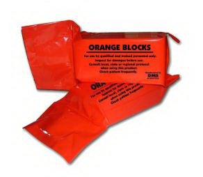 Dick Medical Supply Head Block Orange Blocks™ 4 X 5 X 10 Inch