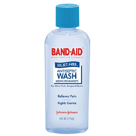 Johnson & Johnson Consumer Pain Relieving Antiseptic Band-Aid® Hurt-Free® Topical Liquid 6 oz. Bottle