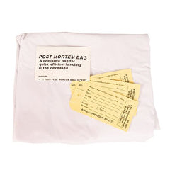 MedSource International Post Mortem Bag 36 W X 90 L Inch One Size Fits Most Vinyl Zipper Closure, Envelope Style